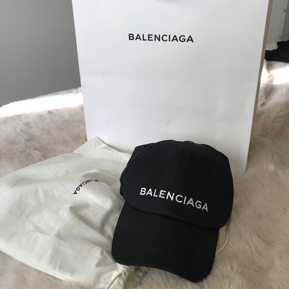 balenciaga logo cap